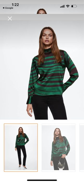 Сатенена блуза на Mango