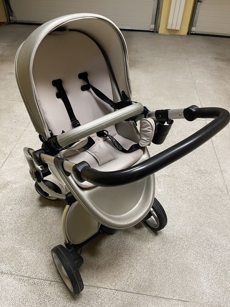 Mima Комбинирана количка 2в1 Xari – Argentо + кошница за новородено!