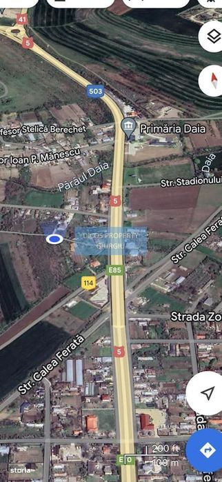 DE VANZARE Teren intravilan Comuna Daia,Jud Giurgiu