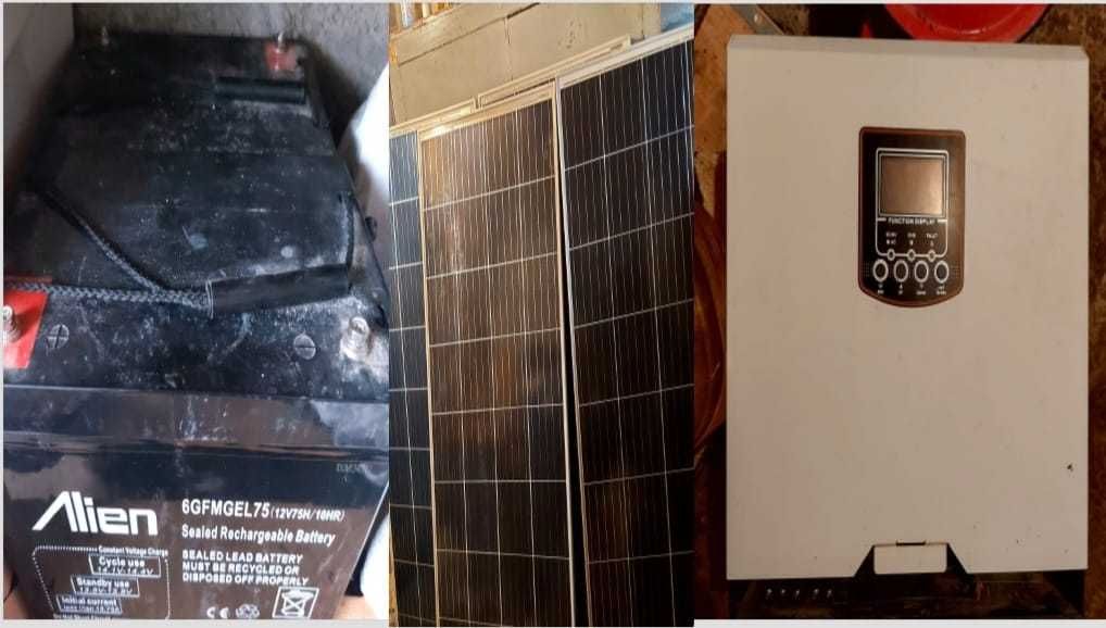 Chit Fotovoltaic - 4* panouri, 1*Invertor, 2* Baterii gel