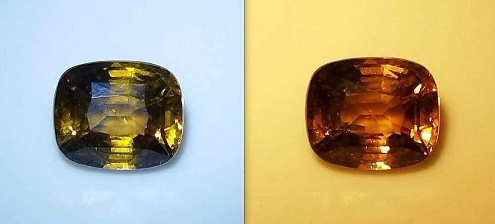 Рядък александрит с драматично променящ се цвят 1.52кт.!Сертифициран!