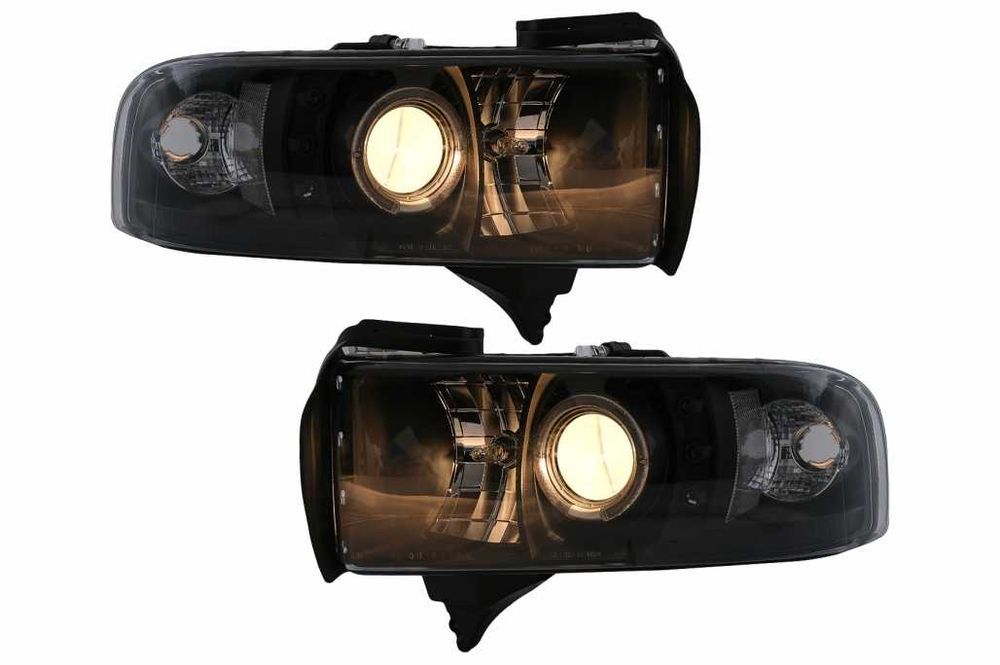 Faruri Angel Eyes Dodge RAM II Pick-Up (1994-2001) Negru