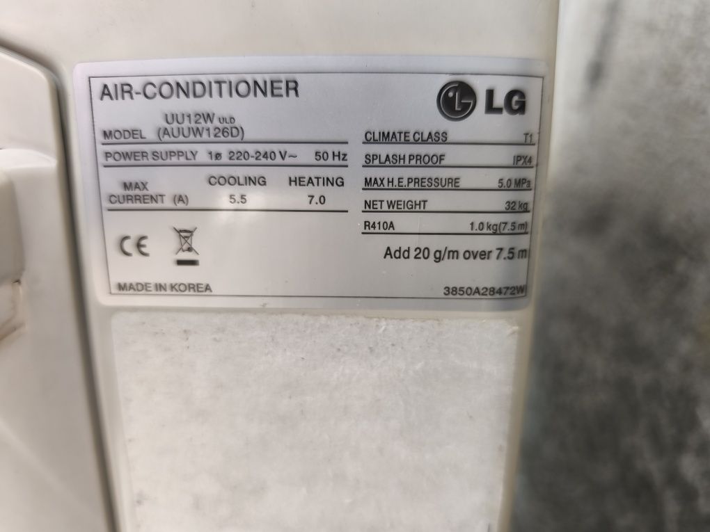 Aer 12000 /18000 btu pardoseală tavan