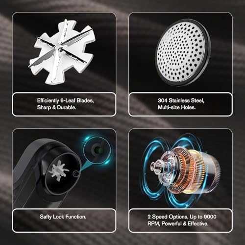 Нов Електрически премахвач на мъх 9W, USB-C, LED дисплей, 2 скорости