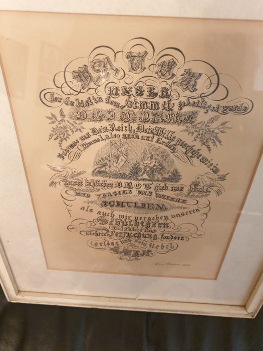 Afis tip reclama vechi nemțesc 1948