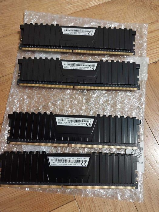 16GB DDR4 3200Mhz  G.Skill Ripjaws, Aegis, Corsair Vengance LPX