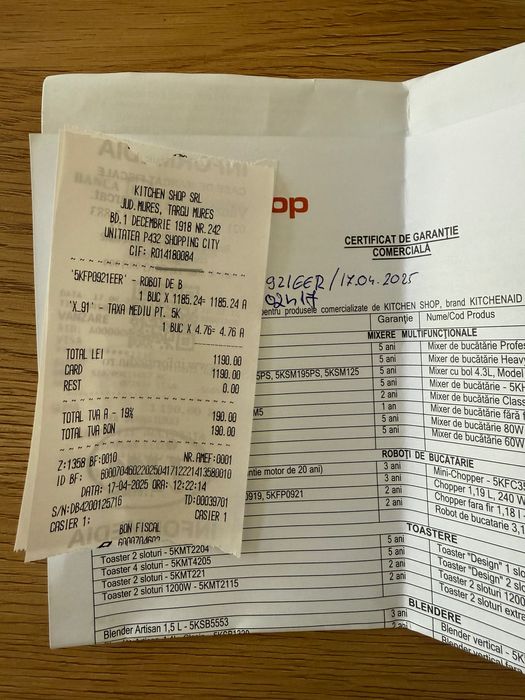 Robot de bucătărie  KitchenAid