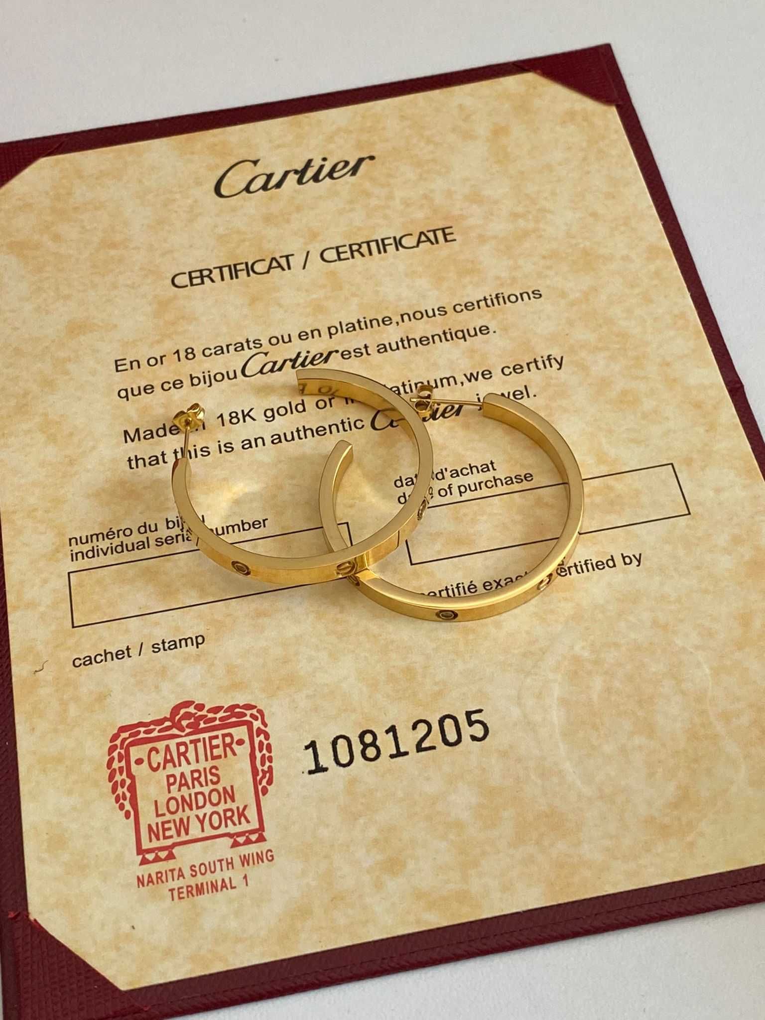 Cercei Cartier LOVE Gold 750 Diamond