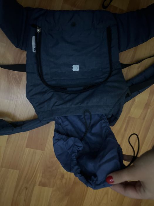 кенгуруто за бебе Kikka Boo HOODY Blue