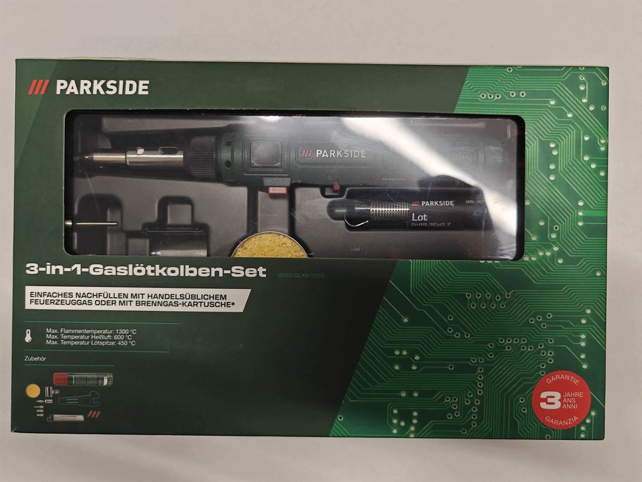 Set pistol lipit cu gaz PARKSIDE 3 IN 1  arzător pistol cu aer cald