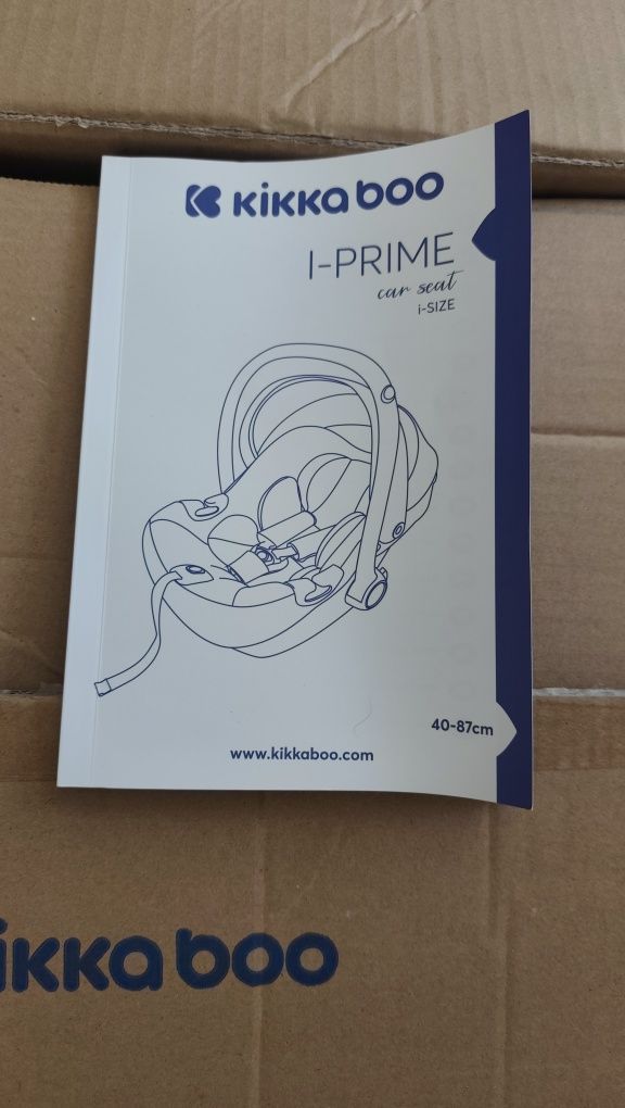 Кошница за кола KikkaBoo - i-prime, I- size, 40-87 см, черна