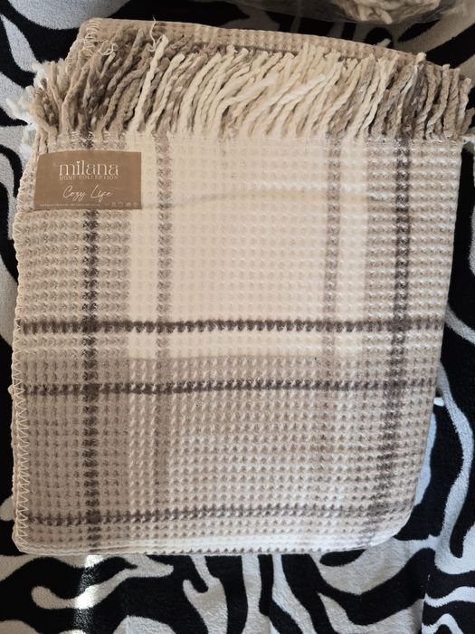 Pătura moale din fibra de bumbac