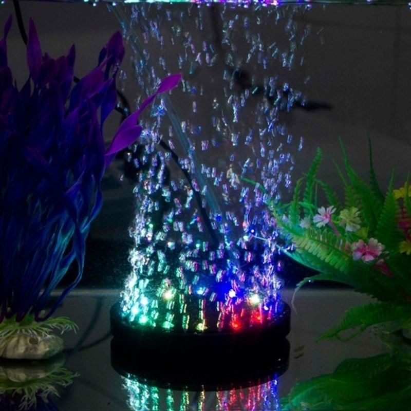 Водоустойчива LED лампа с режим за въздушни мехурчета за аквариум