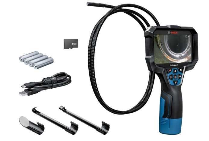 Bosch GIC 12V-5-27  Professional  Cameră inspecție video 5” HD, AutoUp