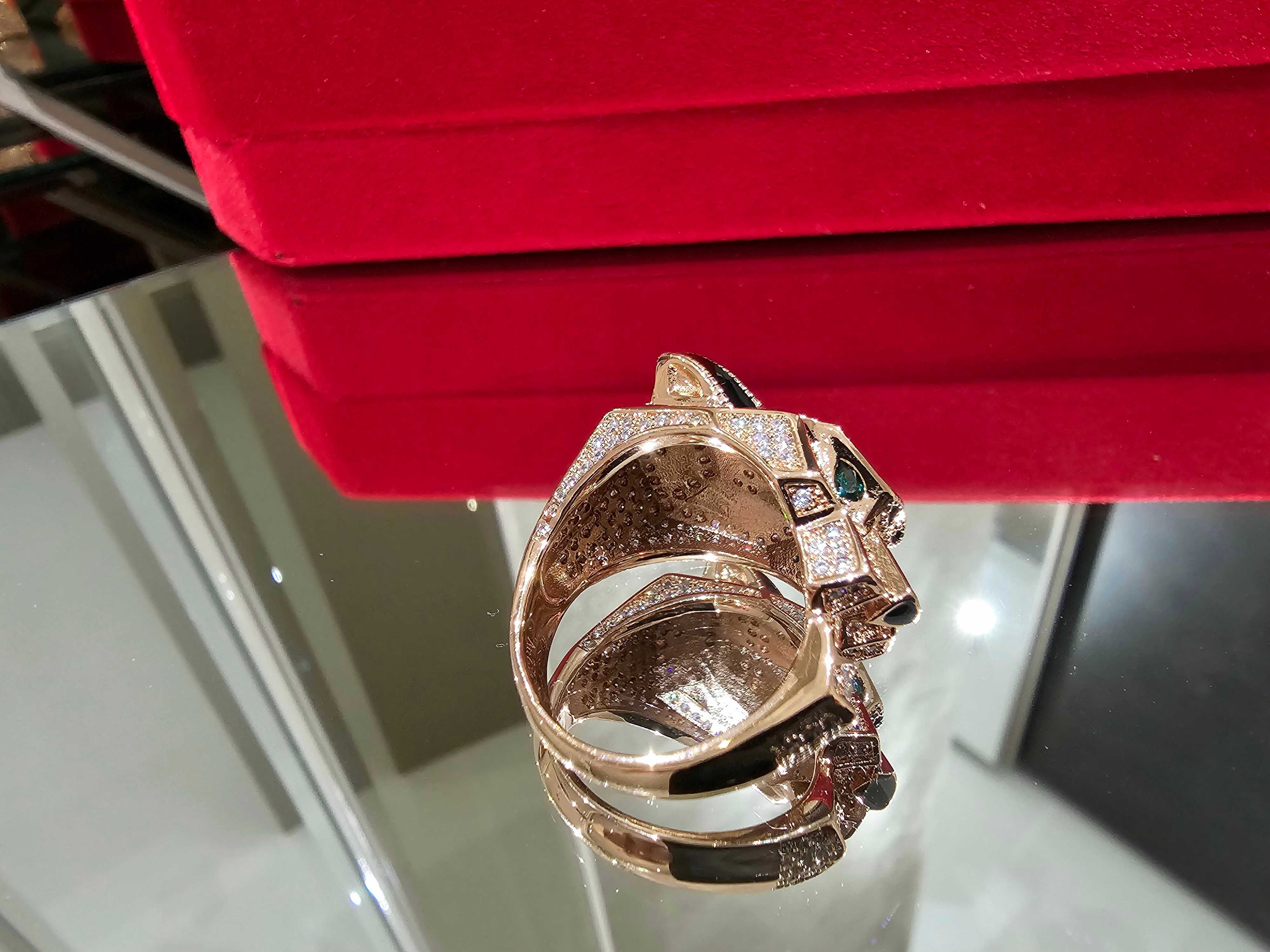 CARTIER Panthere de Cartier Big Rose Gold Diamonds Пръстен