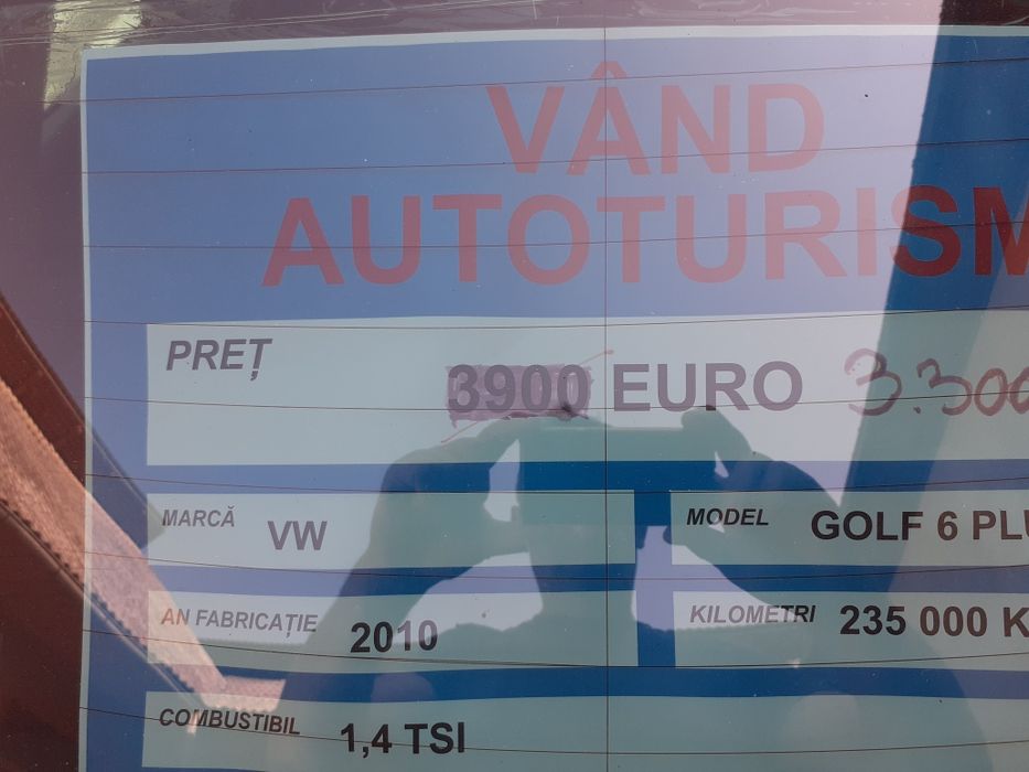 Vand auto wv golf 6 plus 2010