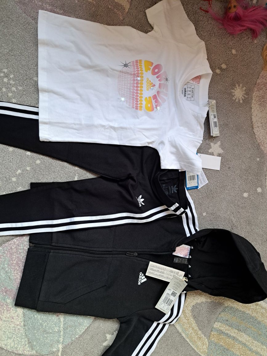 Adidas 116см комплект за момиче Оригинален