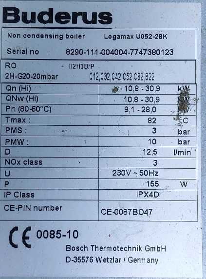 Dezmembrez Buderus Logamax U052-28K