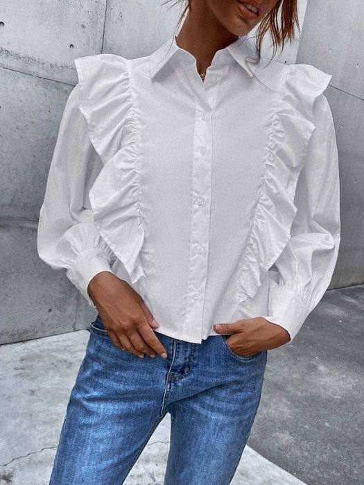 Дамска блуза екрю, Блуза памук, Копринена блуза, Дамска блуза дантела