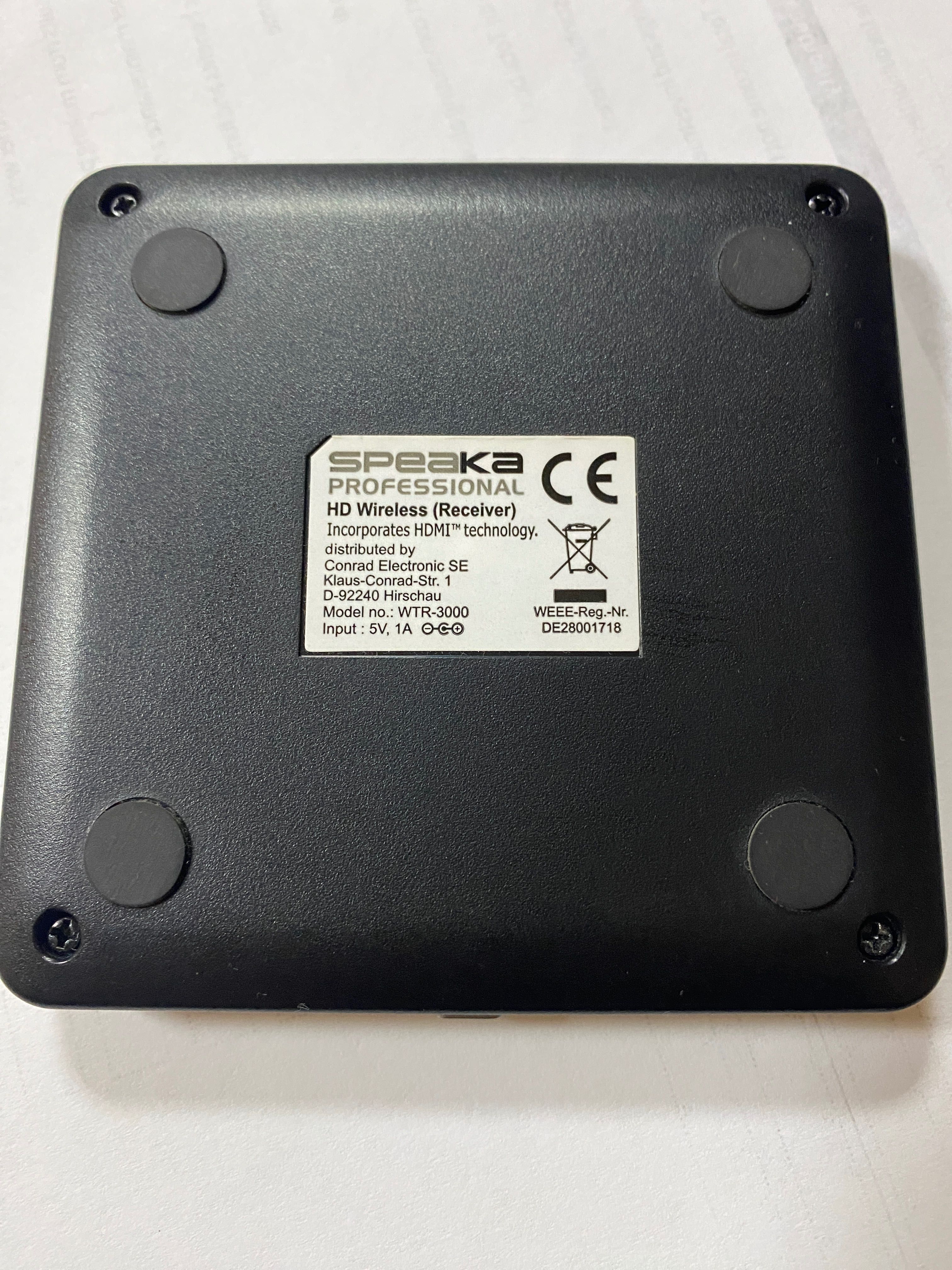 Безжичен HDMI трансмитер Speaka, 1080p, 5 GHz, 30m