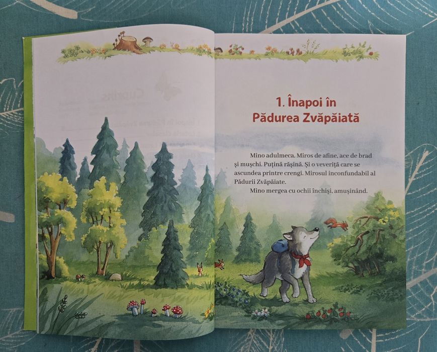 Carte ptr.copii "Școala din Pădure. Un nou coleg" - stare ca Nouă!