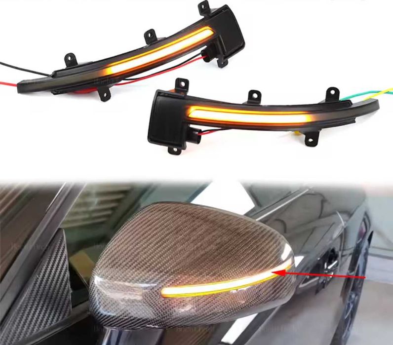 Динамични бягащи мигачи за огледалата за Audi TT Ауди ТТ жълти лед