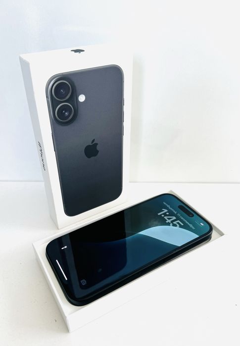 Като НОВ! iPhone 16 128GB Black ГАРАНЦИЯ!
