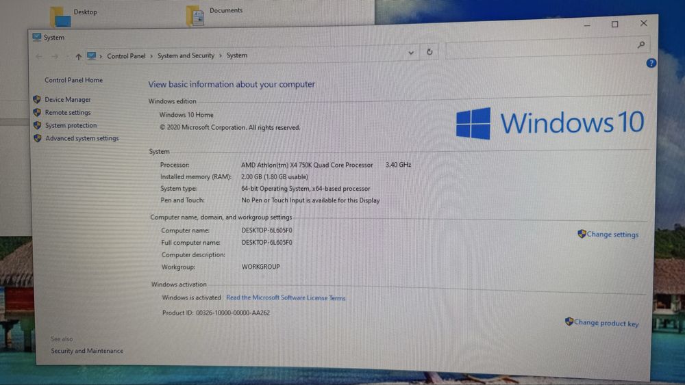 Unitate PC + monitor
