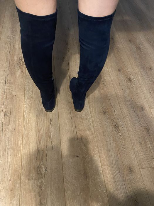 Cizme Zara piele intoarsa