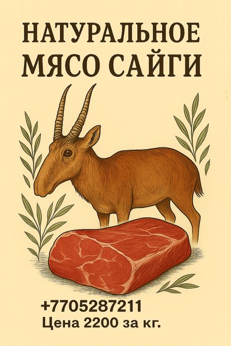 Мясо сайги тушами