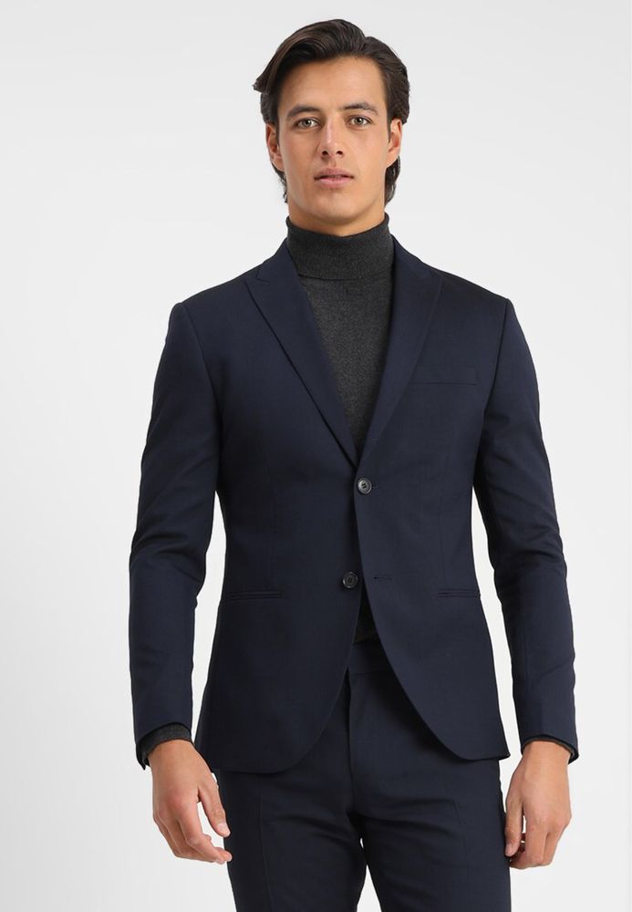 Isaac Dewhirst Slim Fit BASIC Plain Suit ОРИГИНАЛЕН мъжки костюм -  М