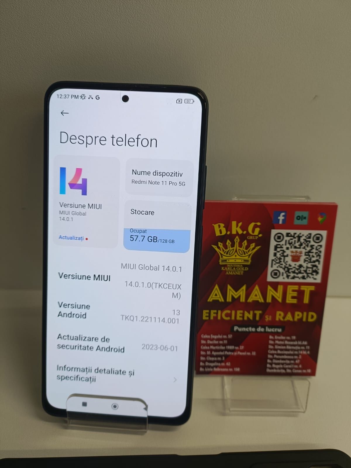 Redmi Note 11 Pro 5G Amanet BKG