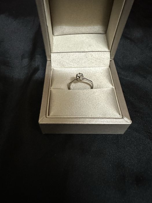 Inel din aur alb de 14k