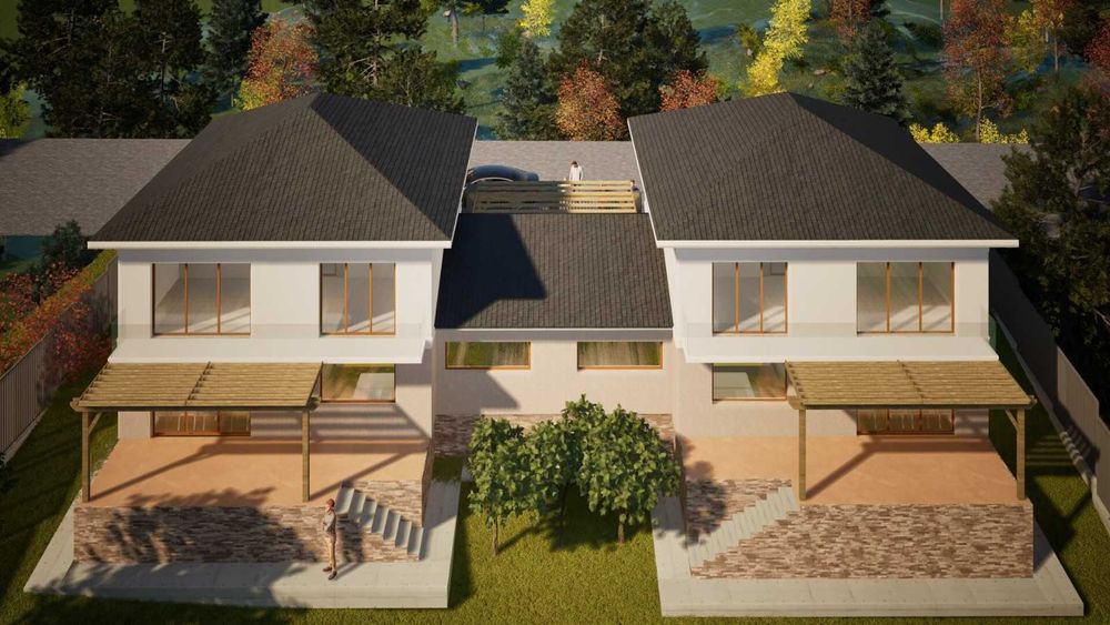 VANZARE/ASOCIERE teren 970 mp, CU AUTORIZATIE  pt 2 case!!!