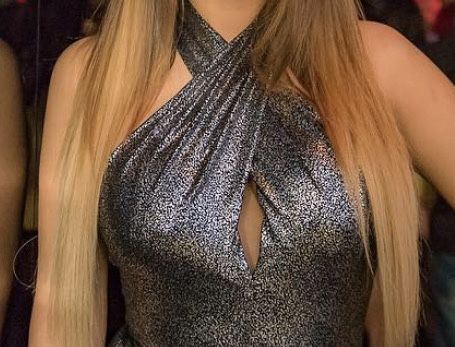 Сребриста разтеглива рокля ASOS 36 номер