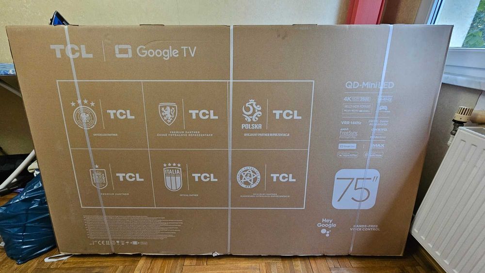 Televizor TCL 75C855 Mini LED 4K – Sigilat, în garanție, , 144Hz
