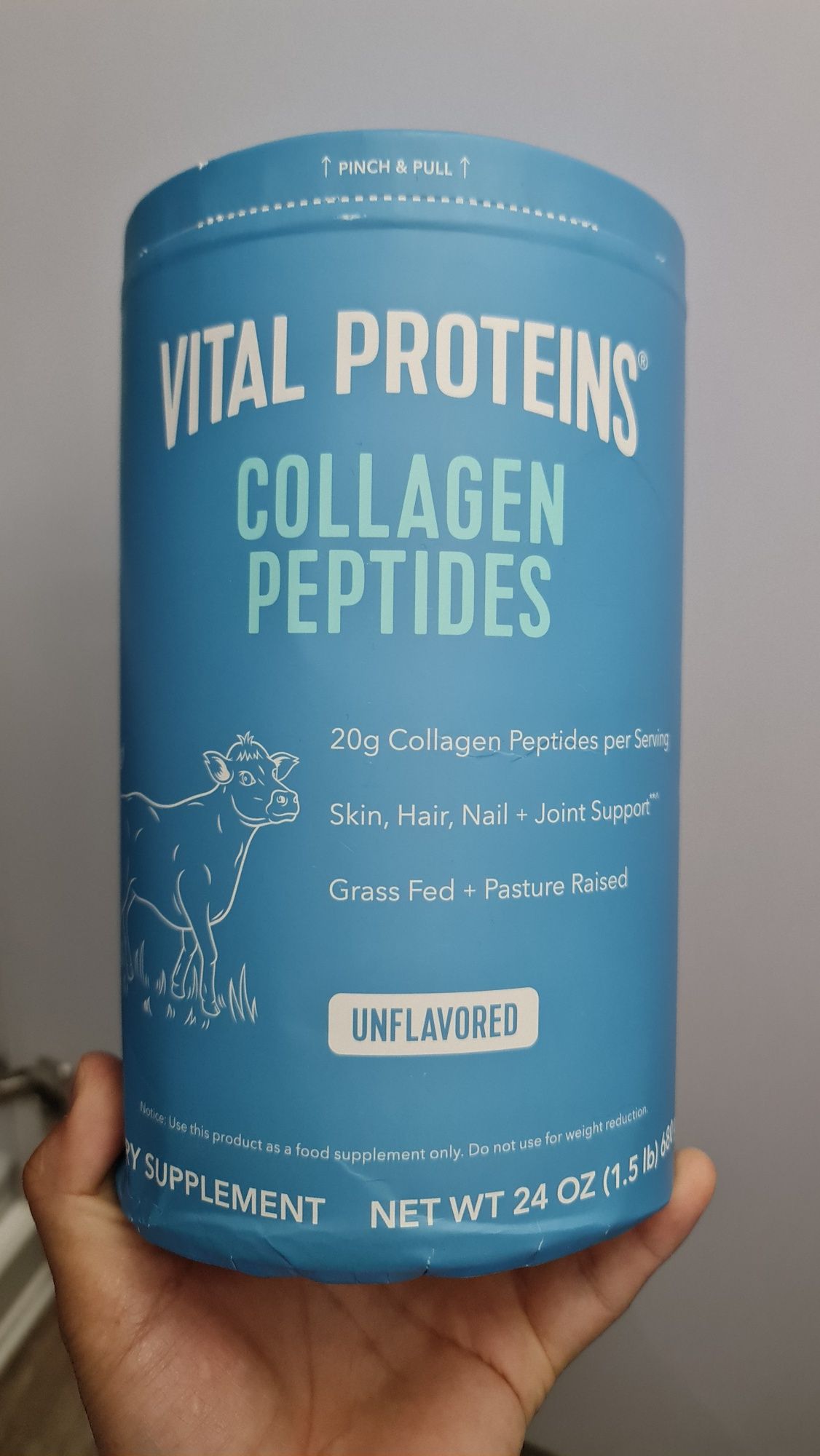 Vital Proteins, Пептиды коллагена без вкусовых добавок 567г