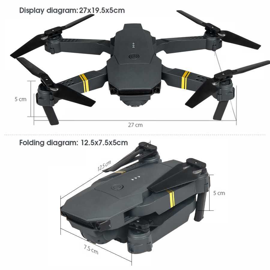 Нов дрон dron  с 4k/ Full HD камера  FPV , Wi-Fi, в куфар