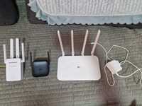 Wi fi router xiaomi 4a с усилителями. (комплект)