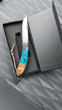 Сгъваем нож от Дамаска стомана