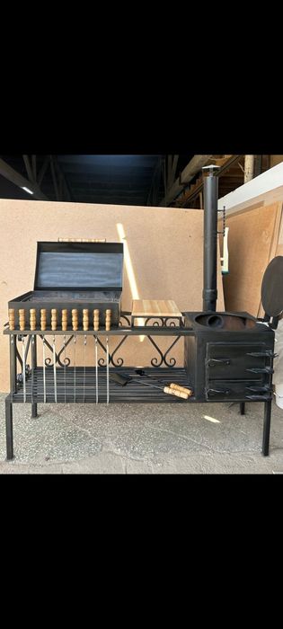 Мангалы с шампурами