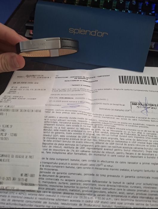 Vând brățară Calvin Klein