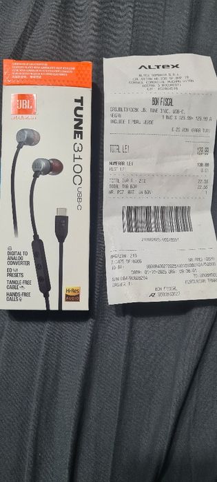 Casti cu fir JBL