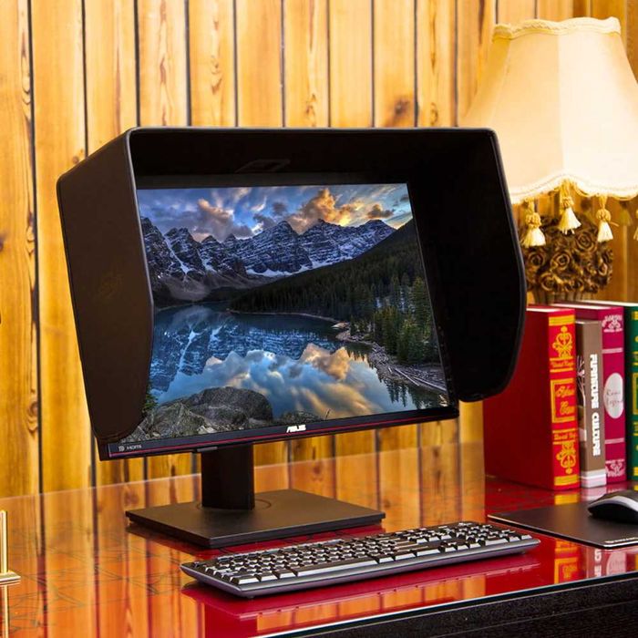 Сенник за 32 инчов монитор - Ilooker - кожен, нов