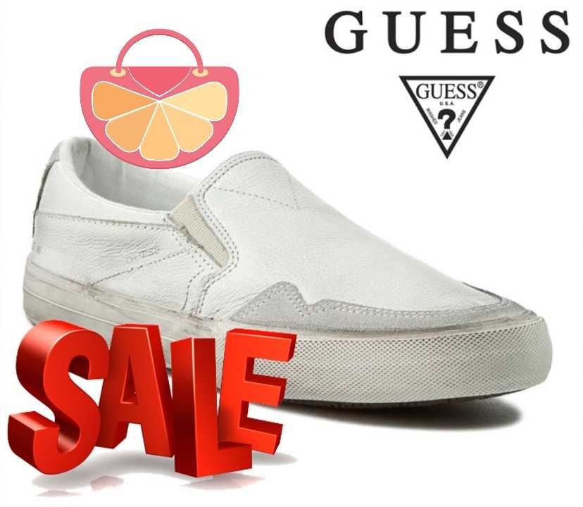 %ПРОМО% GUESS № 43 – Мъжки обувки от ест. кожа и захабен вид нови