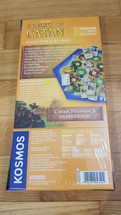 Joc SIGILAT Catan - extensia Negustori & Barbari