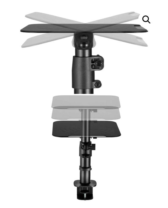 Стойка за високоговорител за бюро - комплект от 2 части, въртяща