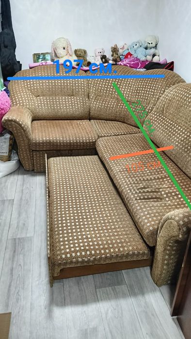 Диван раздвижной + кресло