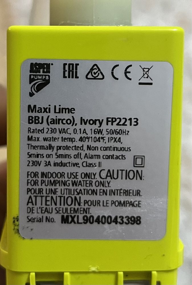 Pompa de condens ASPEN MAXI LIME - FP2213