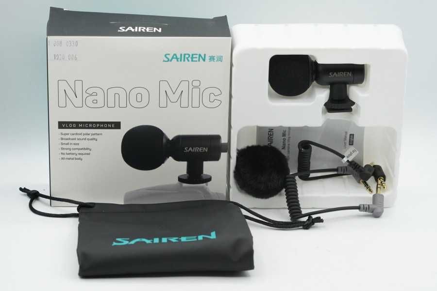 Microfon Ulanzi Sairen Nano Vlogging cablu telefon/PC trepied cadou